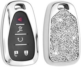 Royalfox 445008298234 3 4 5 6 Buttons 3d Bling Diamond Rhinestones Girly Smart Remote Key Fo