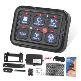 Rnm-p338 Ruianomg Universal Circuit Control Relay System With Fuse Wiring 6 Gang Switch Panel