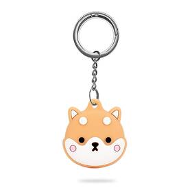 At00004 Saharacase Hang Case For Apple Airtag Brown And White