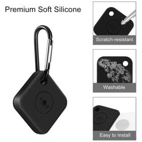 At00027 Saharacase Silicone Case For Tile Mate Black/blue/red/white 4/pack
