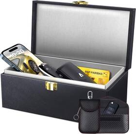 Samfolk 744110220407 Faraday Box With Bags For Car Keys Key Signal Blocking