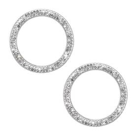 Sbulhia Sbulhia-6525ru 2 Pcs Car Bling Engine Start Ring Decal Crystal Double Rhinestone White