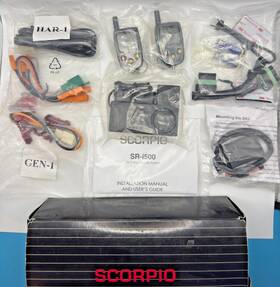 Sr-i500 Scorpio Fm 2-way Car Security System With Accessories And Manual Sr-i500 Scorpio Fm 2-way Car Security System With Accessories And Manual