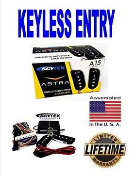 Scytek 426891092697 A15 Keyless Entry Car Alarm Security System 2 Key Fob Door Locks