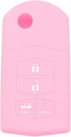 Segaden 732130943260 Silicone Cover Protector Case Holder Skin Jacket Compatible With Mazda 4 Pink