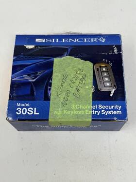 30sl Silencer 3 Ch Security And Keyless Entry System