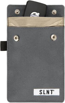 Silent Pocket 852657006658 Slnt Signal Blocking Faraday Key Fob Case With X-small Charcoal Grey