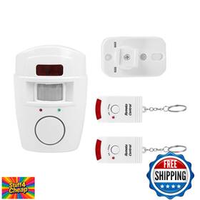 B0858y6stm Tangxi Motion Sensor Alarm Pir Detector For Home Garage 105db Infrared With Remote Cont