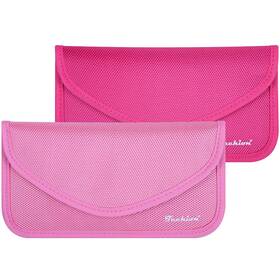 Techion 763366293614 Signal Blocking Bag 2 Pack Inner Size Of 7x3.8inch Pink And Hot