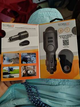 1001632000 Technaxx Car Alarm System Theft Prevention With Sound And Anti- Security