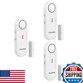 Techrise B0d9gtk5xk 2-in-1 Alarm Chime Easy-to-install Door Sensor 3-level Volume