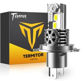 Tez10h4s260204 Termitor Latest H4/9003/hb2 Bulb For Motorcycle Hi/low Beam 25 000lm 800% Super Brigh