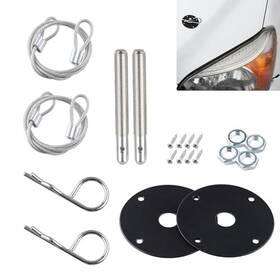 Teybouk Teympn2 Hood Pins Kit For Car Universal Engine Lock Vibration Reduction