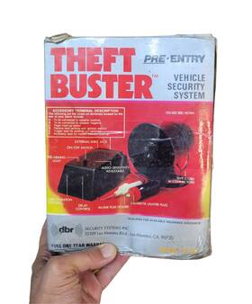 Ta-100 Theft Buster Vintage Collectible 1980s Vehicle Security System