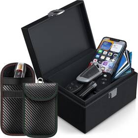 Td-0102 Todoxi Faraday Box For Car Keys Extra Large Size 19 X 12 9 Cm With 2 Multiple