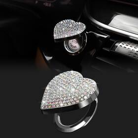 Tomall 733039481488 Bling Car Engine Start Button Cover Diamond Interior Crystal Colorful