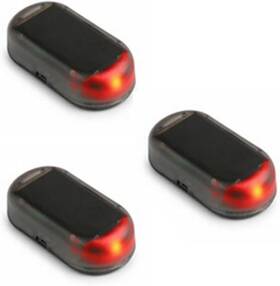 Totmox 313102453439 3 Pcs Car Solar Power Simulated Dummy Alarm Warning Anti Theft Device Led Fl Totmox 313102453439 3 Pcs Car Solar Power Simulated Dummy Alarm Warning Anti Theft Device Led Fl
