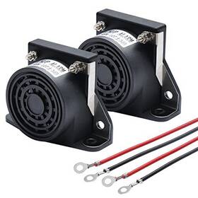 Tukima 761312206800 2 Pcs Car Back-up Alarm Reversing Horn 105db 12v/48v Heavy-duty Backup Revers