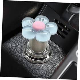 Tuxihapp Tuxihapp-thp-014 Flower Car Push To Start Button Cover Cute Engine Start/stop Joystick Blue