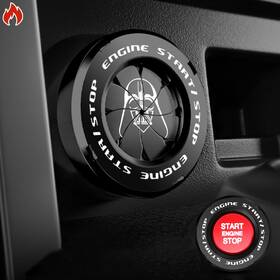 Bc2410202 Tybasthe Rotary Push Start Button Cover Darth Vader Car B-darth Vader-black Bc2410202 Tybasthe Rotary Push Start Button Cover Darth Vader Car B-darth Vader-black