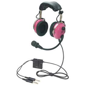 Ufq 790795418332 Pink A28 Anr Aviation Headset Delux Color With Great Active Noise Re