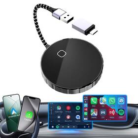 Unimeet 722549735402 2 In 1 Wireless Carplay And Android Auto Adapter 2024 Upgraded - Plug Play