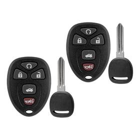 Vailikey 746555615121 Keyless Remote Start Car Key Fob Ignition Fits Chevy Impala 2006 2007 2008 2