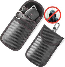 Vammcht 659135537167 Upgraded Faraday Bag For Key Fob 2 Pack Premium Black
