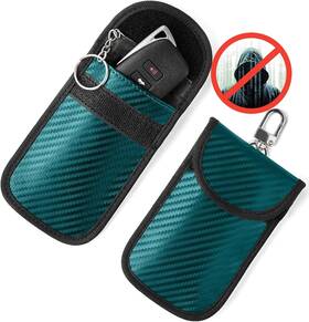 Vammcht 659135537334 Upgraded Faraday Bag For Key Fob 2 Pack Premium Green
