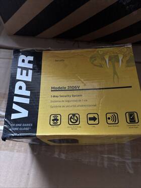 Viper 093207100062 Model 3106v 1-way Car Alarm Keyless Entry With 2 Remote Viper 093207100062 Model 3106v 1-way Car Alarm Keyless Entry With 2 Remote