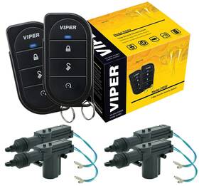 Viper 650076327886 3105v 1-way Security System With Keyless Entry 4x Universal Door Lock