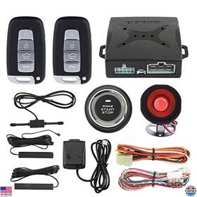 B09xmpsc1g Visit The Easyguard Store Ec003k-ns Pke Keyless Entry Alarm Kit - Remote Starter And Shock Sensor