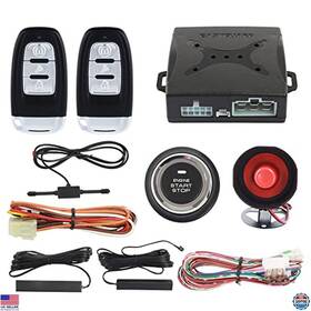 Ec003 Visit The Easyguard Store Smart Keyless Entry System - Pke Car Alarm Push And Remote Start