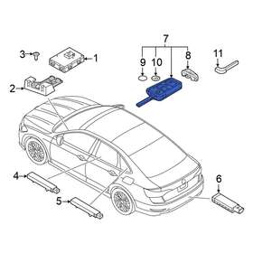 3g0959752bqdtb Volkswagen Oe Keyless Entry Transmitter
