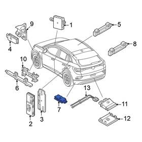 5wa962133d Volkswagen Oe Front Keyless Entry Antenna
