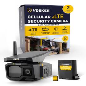 Vosker B0fy2mrk56 Vkx Farmers Pack Solar 4g Lte Security Camera Wireless Outdoor
