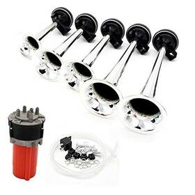 Vp-6628 Vpg Car Horn 150db Air Loud Speaker Horns Music Truck Five-tube