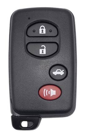 Ye-c06 Vurbemes 4 Buttons Smart Keyless Entry Remote Key Fob Cover Case Fit For Toyota Black