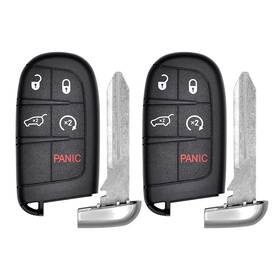 0811-0087 Vurkcy 5-button Key Fob Replacement For 2014-2022 Jeep Grand Cherokee 433 Mhz