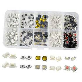 Wgcd-196 Wgcd 705169049326 300 Pcs Tactile Push Button Switch Micro Momentary Assortment Kit For