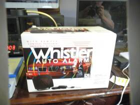 Whistler 052303302008 Vintage Auto Alarm 525 With Emergency Activator Full Kit Open Box