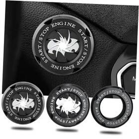 Wlong 747749087762 Bat Rotary Car Push Start Button Cover Engine Stop