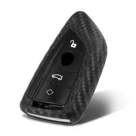 Bmsb4-sce1 Worcas Inc. Key Fob Case Carbon Fiber Pattern Type-b 4 Button Bm Black 1 Pc