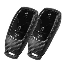 Bzsdu-sce2 Worcas Inc. 2 Pcs Key Fob Case Carbon Type-d Uni Button Bz Fiber Black Pc