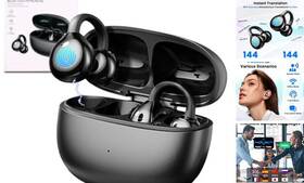 1zv4du3ac4sb0em4zw3 Wrybv Ai Language Translation Earbuds Ear-clip Ows Translator 3-in-1 Real
