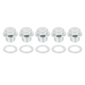 A19122800ux0167 X Autohaux 5 Sets M18x1.5mm Metal Car Engine Oil Pan Drain Cap Screw Bolt Plug With Gasket A19122800ux0167 X Autohaux 5 Sets M18x1.5mm Metal Car Engine Oil Pan Drain Cap Screw Bolt Plug With Gasket