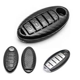 Fo118 Xotic Tech Direct #fo118 Matte Black Carbon Fiber Key Cover Type 3 5 Buttons Abs Style