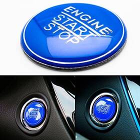 Kr101b Xotic Tech Direct Engine Ignition Start Button Cover Trim Compatible With Lexus Blue