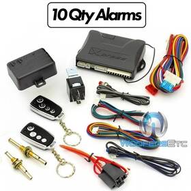 Dx382 Xpress 10 Pcs. Car Alarm Keyless Security System 2 Remotes Shock Senseor