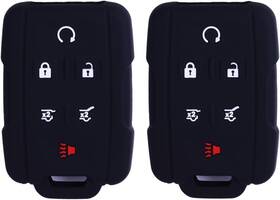 65896 Xuhang 2pcs Werfdsr Sillicone Key Fob Skin Cover Remote Case Protector 2black